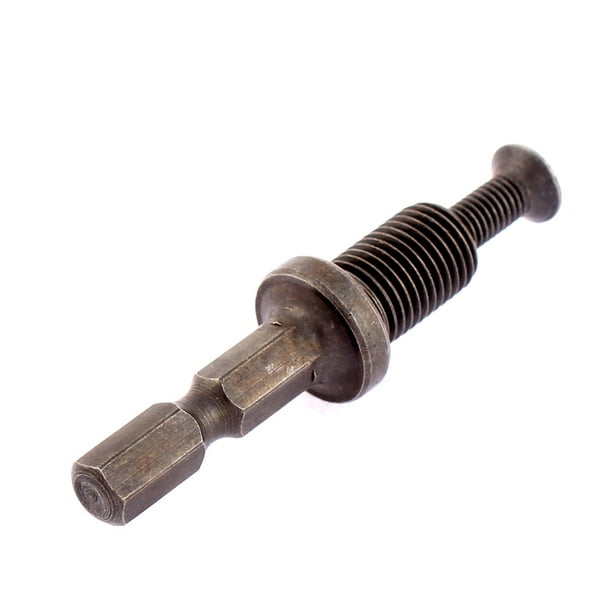 1/4 Hex Shank 3/8 Thread Drill Chuck Adapter w Lock Screw