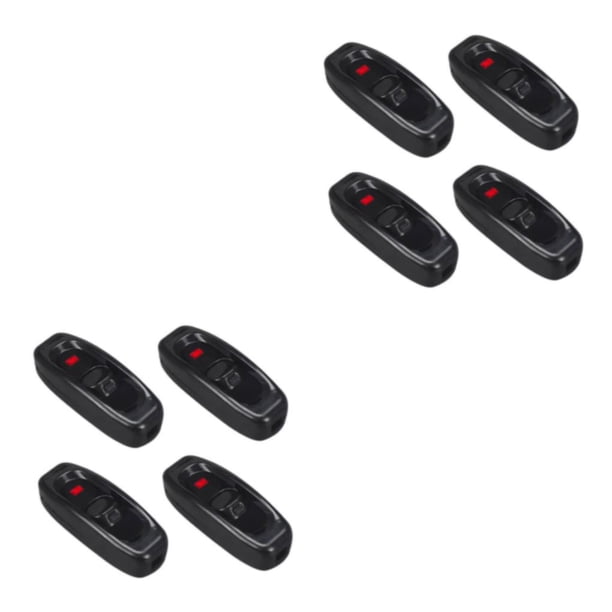 Riwesomey Interruptor inalámbrico de 4 piezas para interruptores de indicador de botón, interruptor de botón de encendido y apagado LED, Negro 2piezas