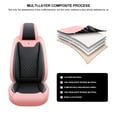 thumbnail image 5 of Maidao Car Seat Covers Leather Full Set for Great Wall for H5E 2010-Present Compatible Airbag Water Resistant Front Rear Cushion Protector, 5 of 8