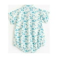 thumbnail image 5 of PINQI Baby Fashion Jumpsuit Kids Baby Girls Short Sleeve Floral Patchwork Romper Bodysuit Outfit for 0 to 3 Years, 5 of 9