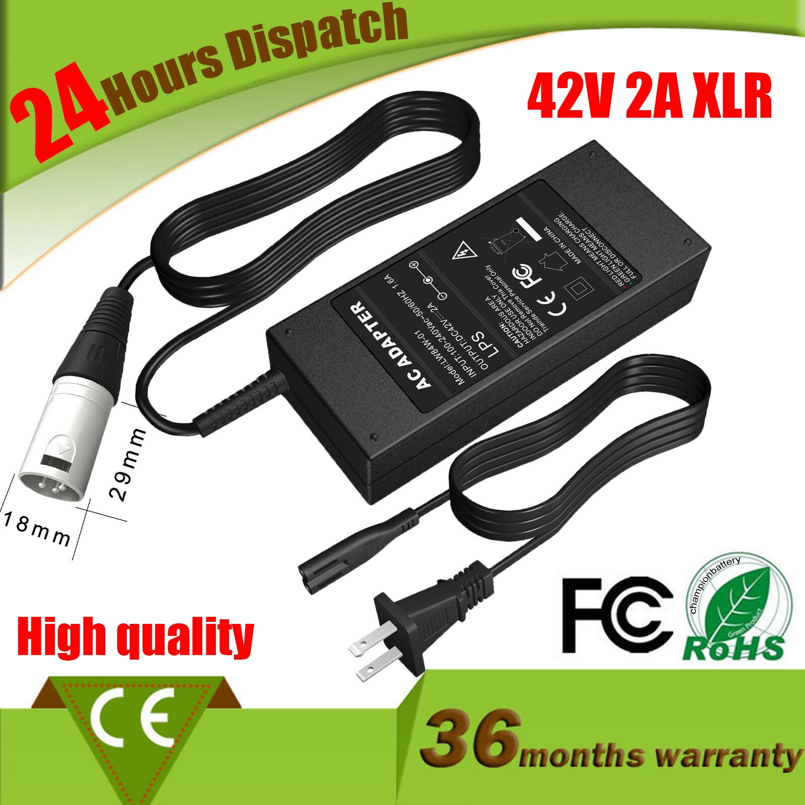 Razor MX500 MX650 Dirt Rocket Bike EcoSmart Metro Scooter 36V Battery Charger - Walmart.com