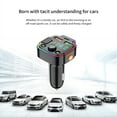 thumbnail image 4 of PEONAVET Vehicle Vehicle Vehicle Vehicle Car Bluetooth 5.0 Wireless Handsfree Car FM Transmitter Receiver Radio MP3 Adapter Player, 4 of 9