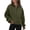 07#Army Green, variant on Womens Sweatshirts Half Zip Fleece Pullover Fall Outfits Beige L
