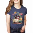 thumbnail image 2 of Mickey Springtime Floral Car Shirt, Epcot Flower and Garden Shirt Unisex Casual Short Sleeve (Navy-2X Large), 2 of 4