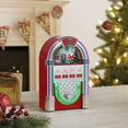 thumbnail image 3 of Mr. Christmas 9-inch Decorative Retro Jukebox Red, 3 of 6