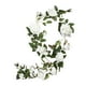 thumbnail image 1 of Guirnalda de flores artificiales, enredadera de rosas falsas, arte colgante, arreglo floral de 6 pies para Blanco 10cm, 1 of 9