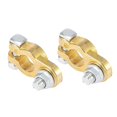 thumbnail image 4 of 1 par de clips de abrazadera de terminal de batería de repuesto de coche nuevo conector de latón Paquete A kusrkot conectores terminales, 4 of 7