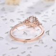 thumbnail image 6 of HeartsAndYou 1.4ct Natural Peach Morganite & Diamond Ring Leaf 100% REAL 14k SOLID Rose Gold, 6 of 9