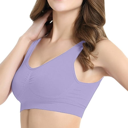 

Women s Solid Daily Casual Double Layer Seamless Sports Back Support Large Bra Bra Comfort under Control Maternity Bra Sports Bra Large Compression Bras for Women Sports Bra Girls T Back Sports Bras