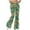 *2-Green, variant on Women's Floral High Waist Flare Yoga Pants,Ladies Stretchy Bell Bottoms,Casual Daily Butt Lift Trousers for Women,Black,S-2XL