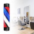 thumbnail image 4 of Poste de barbería Luz giratoria Lámpara de señal interior Iluminación Luces de rayas LED 15cmx65cm Negro Zulema Luz de poste de peluquero, 4 of 8
