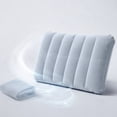 thumbnail image 4 of HCBY Inflatable Lumbar Pillow, Flocked Surface with Adjustable Support, Leak Proof , Easy Inflate Deflate for Travel Lumbar Support and Office Chair Back Cushion, 4 of 7