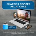 thumbnail image 4 of Adaptador de enchufe de viaje OREI tipo I (U2U-16) con doble USB, 4 of 9