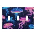 thumbnail image 5 of WOBOGO Luminous Jellyfish 2-hole Switch Plates PC Flame Retardant Plastic Material Glossy Finish Smooth Touch 4.56x4.48x0.27in, 5 of 8