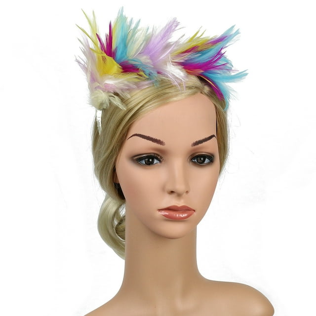 Bandeau en Plumes pour Femmes Kentucky Derby Mariage Fête Couvre-Chef