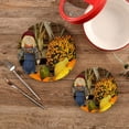 thumbnail image 2 of SKYSONIC Scarecrow Autumn Pot Holders Trivets, 2 Pcs Heat Resistant Trivets,Happy Thanksgiving Day Cotton Thread Weave Mats for Hot Pads Pans Pot Bowl Teapot for Kitchen Decor, 2 of 7
