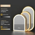 thumbnail image 5 of LUVODI Led Lighted Bathroom Mirror Gold Aluminum Frame Anti-Fog Dimmable Vanity Mirror Oval 39x20 inch, 5 of 14
