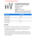 thumbnail image 2 of Front and Rear Shock Absorber Set - Compatible with 1989 Ford Ranger, 2 of 2