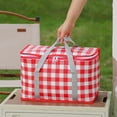 thumbnail image 5 of Insulated Picnic Basket Cooler with Aluminum Foil Lining, Foldable Camping Lunch Bag for Food and Drinks, Portable Thermal Carrier for Outdoor Picnics Beach BBQ and Family Outings, 5 of 6
