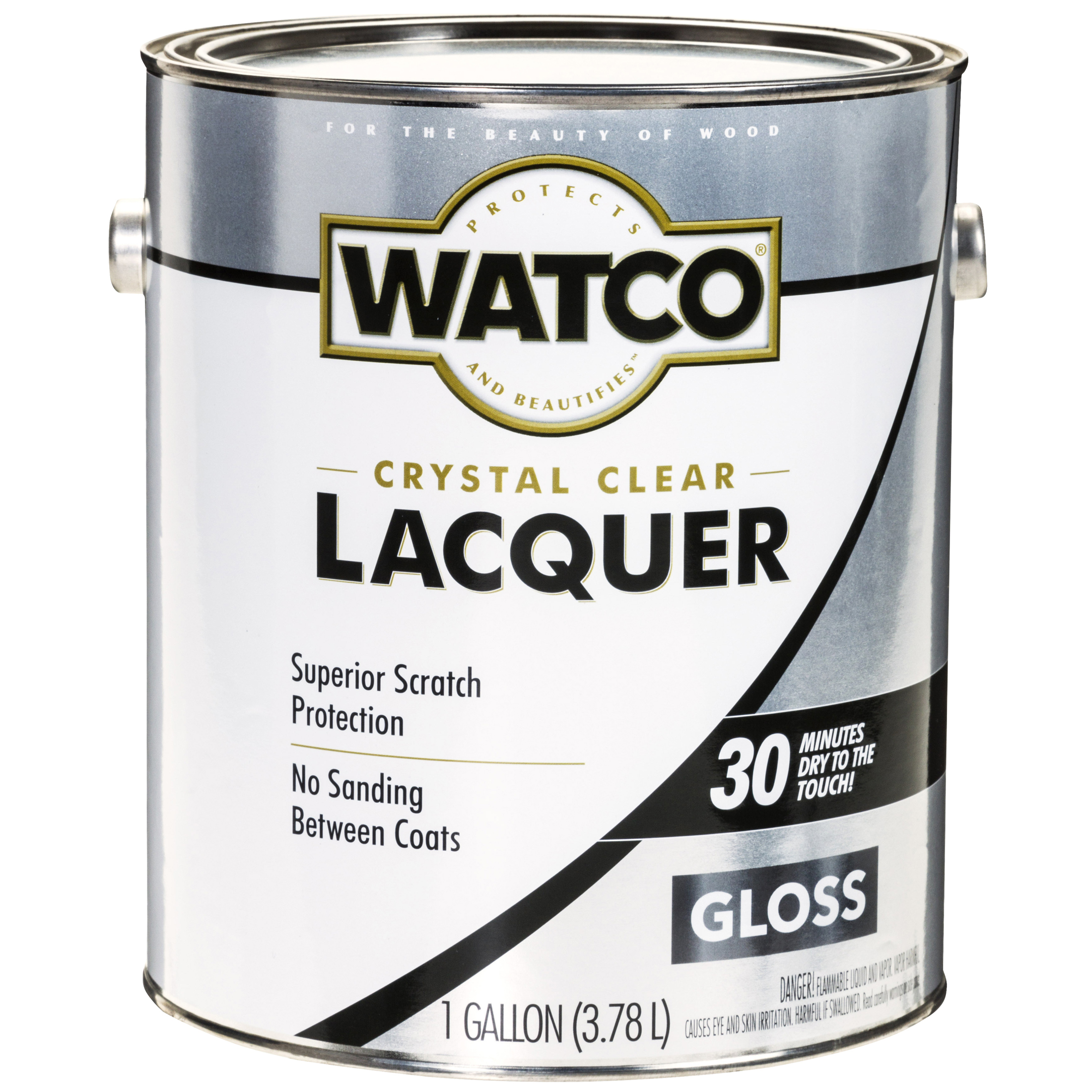 2 Pack, Clear, Watco Lacquer Wood Finish Gloss - 63031, Gallon