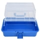 thumbnail image 4 of Caja de almacenamiento de plástico portátil, plegable, de 3 capas, con tapa transparente., 4 of 14