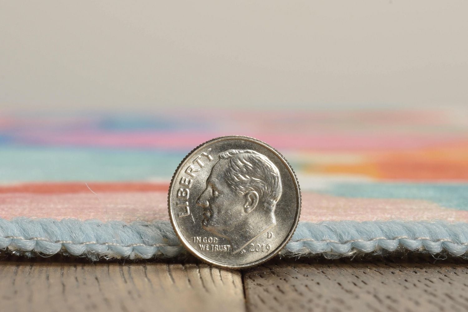 Outdoor Washable Panama Aqua & Orange 5' x 7' Area Rug