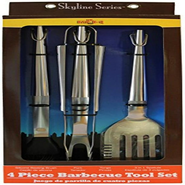Mr. BarBQ 4Piece Skyline Stainless Steel Tool Set