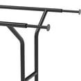 SimpleHouseware Heavy Duty Double Rail Clothing Garment Rack, Black