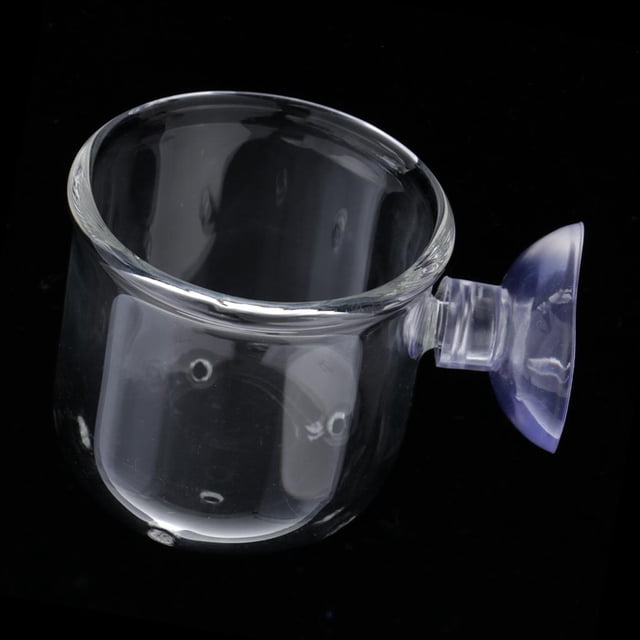 Canasta de Alimentación de para de Acuario Vivo de Sangre Taza de Alimentación de Alimentos - Tipo de agujero Colco Cesta del alimentador del acuario