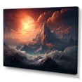 thumbnail image 2 of Designart "Golden Lakeside Majesty Purple and Gold Scenery I" Extra Large Cottage Wall Art - Country Purple Lake Living Room Canvas Art, 2 of 4