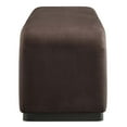 thumbnail image 3 of Modway Koda 60" Performance Velvet Waterfall Long Bench in Black Chocolate Brown, 3 of 9