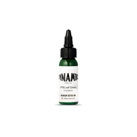 Tattoo Ink Dynamic Color Co. Leaf Green, 30 ml, esterilizado, EE. UU.