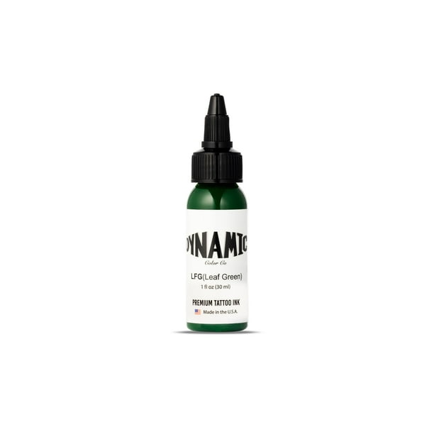 Tattoo Ink Dynamic Color Co. Leaf Green, 30 ml, esterilizado, EE. UU.