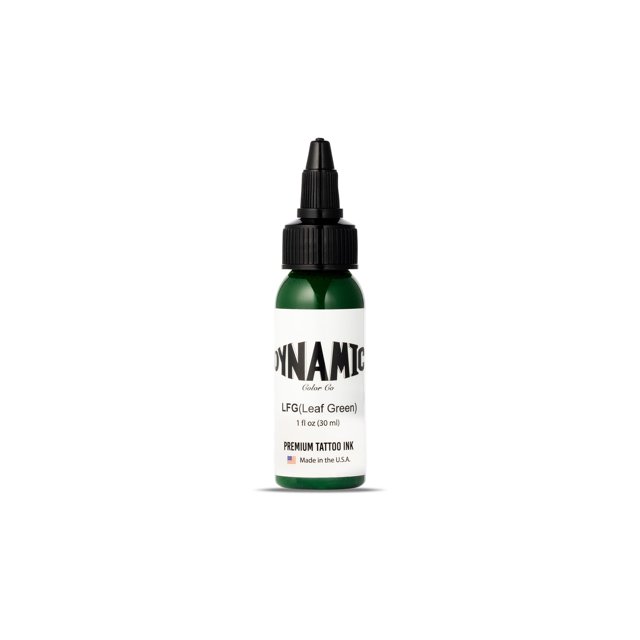 Tattoo Ink Dynamic Color Co. Leaf Green, 30 ml, esterilizado, EE. UU.