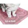 thumbnail image 2 of PetLike XL Cat Litter Trapping Mat, Thick Waterproof  Washable, Non-Slip Backing, Soft on Kitty Paws , Easy to Clean, BPA Free (Pink), 2 of 7