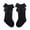 Black, variant on Baby Girls Knee High Socks Bow Long Stockings Infants Toddlers Ruffled Socks School Uniform Leggings