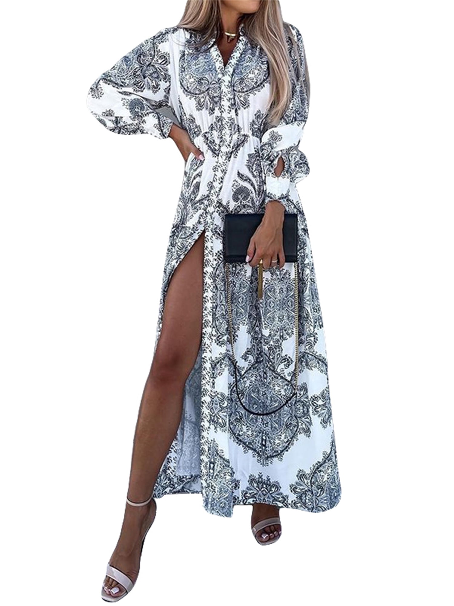 Beach-Style Printed Long Dress main image 0