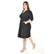 thumbnail image 2 of Vestido escote cruzado Roman Fashion /Tallas Extras, 2972 (Negro) negro 46, 2 of 6