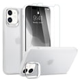 thumbnail image 1 of iPhone 12 Case With Screen Protector Built In Kickstand, iPhone 12 Pro Case for Men Boys, Heavy Duty Military Shockproof Phone Case for Apple iPhone 12/ 12Pro, Black, 1 of 7