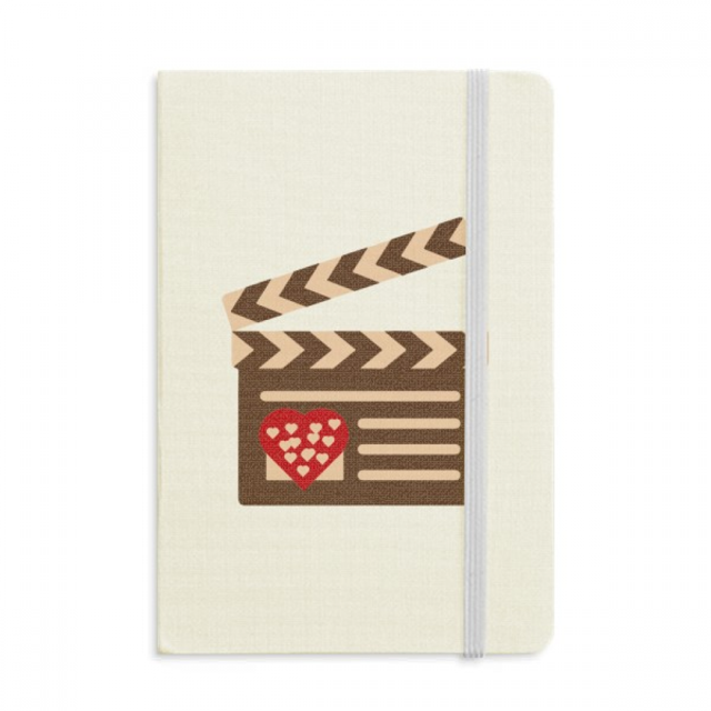 Carnet de Notes Officiel en Tissu Couverture Rigide Classique Journal de la Saint-Valentin Novembre Orange
