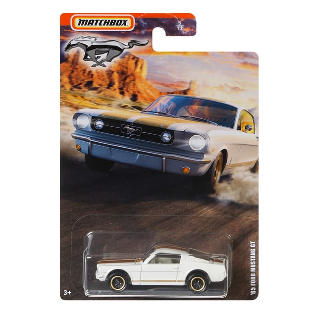 Auto de juguete MBX '65 Ford Mustang GT blanco 5/12