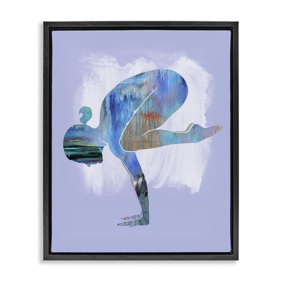Stupell Industries Modern Black Floating Frame Canvas Art, 17 x 21, by Tim Parker