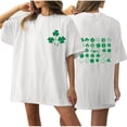 thumbnail image 2 of Fiudx Ofertas Flash Del Día Blusa Informal de Manga Corta con Estampado de Cuello Redondo para Mujer, 2 of 6