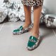thumbnail image 1 of Sandalias de verano para mujer de tacón bajo de cuero con patrón de serpiente artificial a la moda Wmkox8yii shkj701, 1 of 8