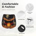 thumbnail image 4 of Balery Halloween Decoration Pantalones cortos deportivos para mujer con forro y dos bolsillos, elásticos, para entrenamiento, gimnasio, yoga-XX-Large, 4 of 7