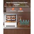 thumbnail image 4 of KFFKFF Refrigerated Display Case, 4.2 Cu.Ft./105L Countertop Pastry Display Case, 2-Tier Commercial Cake Refrigerator with LED Lighting, TURBO Cooling, 4 of 9