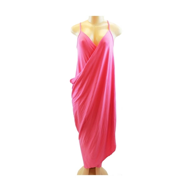 Salme supplere jordskælv Moda International Victoria's Secret Maxi Wrap Swim Cover-Up Pink L -  Walmart.com
