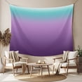 thumbnail image 2 of Teal Purple Ombre Large Tapestry for Bedroom Wall Hanging Tapestry,Modern Geometric Striped Abstract Art Ceiling Backdrop Tapestries Poster Blanket Wall Decor for Teens Room Living Room 86" x 104", 2 of 8