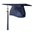 thumbnail image 4 of Endea Graduation Shiny Navy Blue Graduation Cap  Tassel, 4 of 11