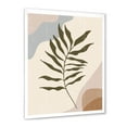 thumbnail image 2 of Designart 'Abstract Botanical Minimalist Leaf In Earth Tones I' Modern Framed Art Print, 2 of 4